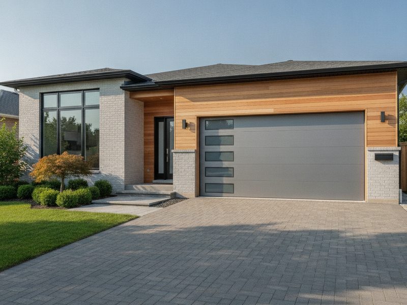 Lancaster garage door repair in progress